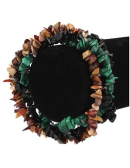 Split bracelet Life goals|crystal jewellery|Malachite Onyx Mokaite
