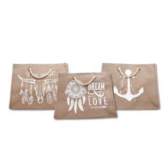 Beach Bag Sail Away|Brown jute bag