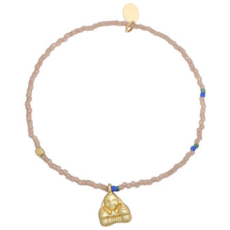 Bracelet Lucky Buddha|Beige Gold