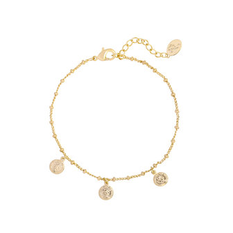 Bracelet Cute Coin|Gold colored|small coins