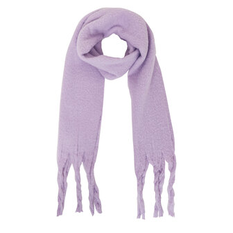 Warm woman&#039;s scarf Between lilac purple