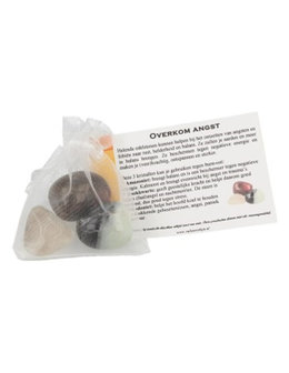 Crystal set Overcome Fears|Gemstone set|Amazonite Smoky Quarts Rhodonite