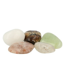 Crystal set Positive Energy|Jade, Ocean Jasper, Phanton Quarts, white Agate, Sunstone