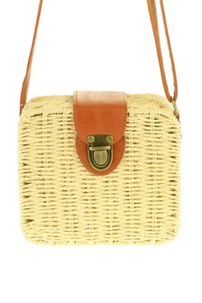 Hand-made rattan bag Square|Small women&#039;s shoulderbag