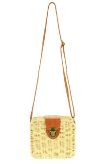 Hand-made rattan bag Square|Small women&#039;s shoulderbag