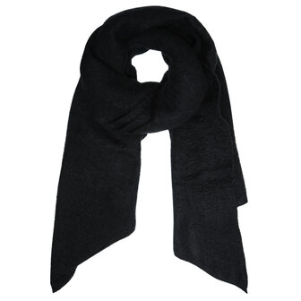 Warm womens scarf Comfy Winter|Black Plain color shawl