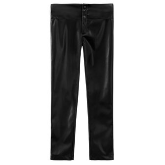 Musthave lederlook broek Cool|Knoopsluiting|Driekwart model