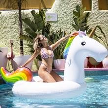 Inflatable Unicorn XL|Opblaasfiguur|Waterspeelgoed|Eenhoorn regenboog|Extra groot formaat