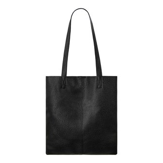 Shopper bag Shopaway|Zwarte schoudertas|PU leder|Met kleine tas portemonnee