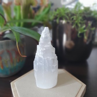 Selenite Iceberg tower|Middle 10-12cm|Inner peace Balance Protection