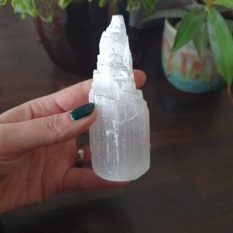 Selenite Iceberg tower|Middle 10-12cm|Inner peace Balance Protection