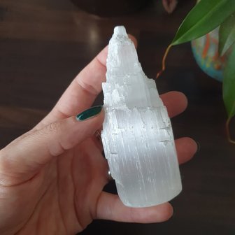 Selenite Iceberg tower|Middle 10-12cm|Inner peace Balance Protection