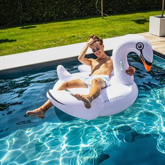 Inflatable White Swan|Opblaasfiguur|Waterspeelgoed|Grote zwaan luchtbed