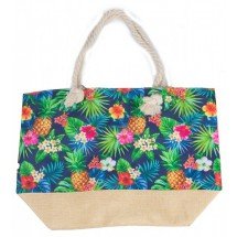 Beach Bag Pineapple party|Strandtas|Tropische print|Canvas