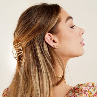 Hair clip Selma|Gold coloured