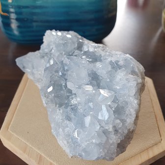 Celestine raw Large|Crystallized Gemstone|A-Quality|115 x 65 x 45 mm