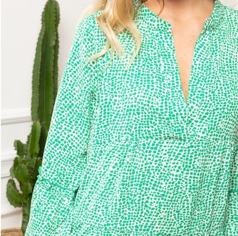 Musthave dress Romi|Green White|Tunic