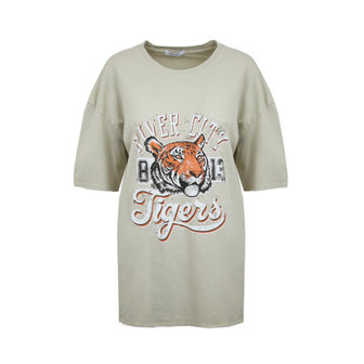 Oversized shirt River City|Beige t-shirt