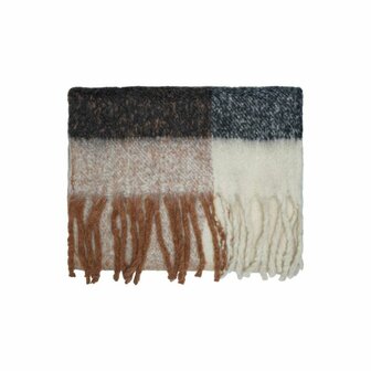 Warme damessjaal Winter Time beige