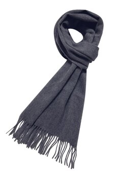 Wollen heren sjaal Plain Colour|Warme heren shawl|Licht grijs