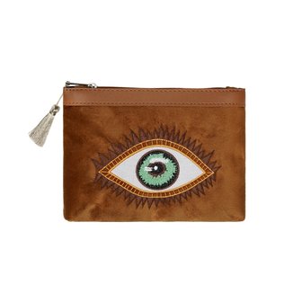 Bruine portemonnee Eye Candy|Clutch handtas