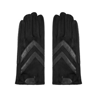 Soft women&#039;s gloves Scotland|Black leatherlook