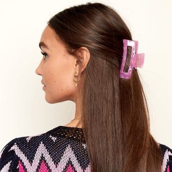 Haarclip Fancy roze|Grote haarklem|Haar accessoire