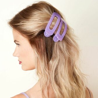 Haarclips Lilac Love|Grote haarklemmen|2 stuks