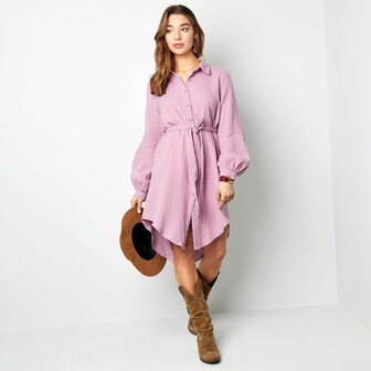 Musthave dress Love|Lilac purple|100% cotton