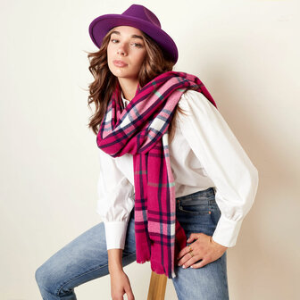 Soft woman&#039;s scarf Cute Checks|Checkered|Winter shawl