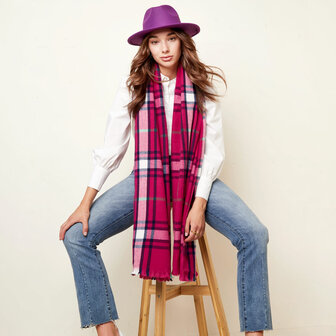 Soft woman&#039;s scarf Cute Checks|Checkered|Winter shawl