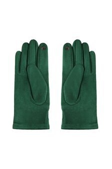 Groene warme dames handschoenen Chains