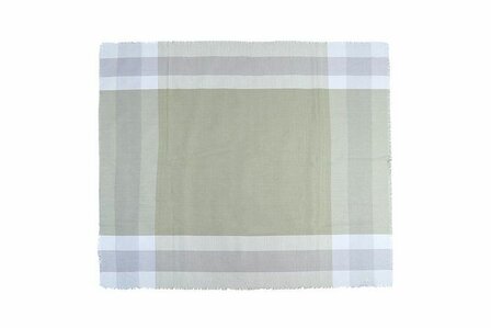 Dames sjaal Sweet Blocks|Vierkante sjaal groen grijs