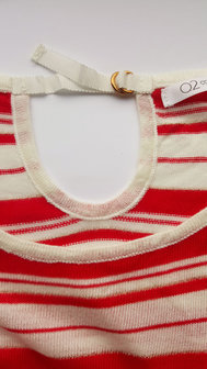 Scarfz rood gestreepte trui detail rug