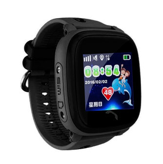 gps horloge kind zwart tracker volgen locatie