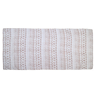 Lange dames sjaal Blend Pattern|Bruin beige shawl