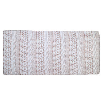 Long women&#039;s scarf Blend Pattern|Beige brown