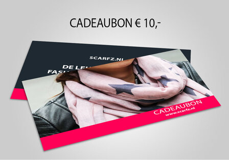 Scarfz webshop cadeaubon 10 euro gift card