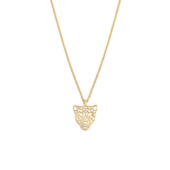 Trendy necklace Panther Dream|Gold plated|Leopard head