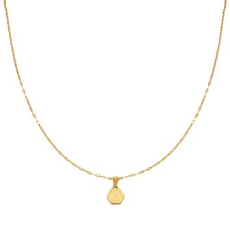 Quote necklace Run with the Wolves|Gold colored|Yehwang design
