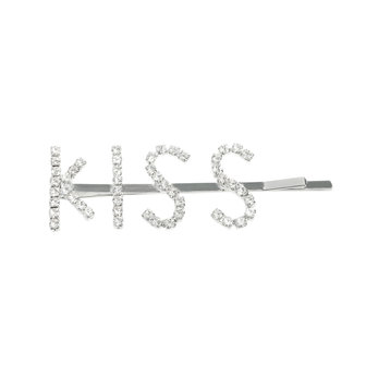 Scarfz haarschuifje haarclip hair clips kiss silver