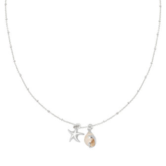 Musthave necklace Sea Life|Silver|Shell star fish