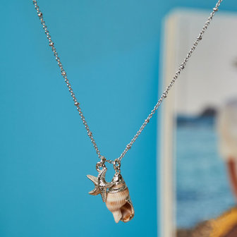 Musthave necklace Sea Life|Silver|Shell star fish