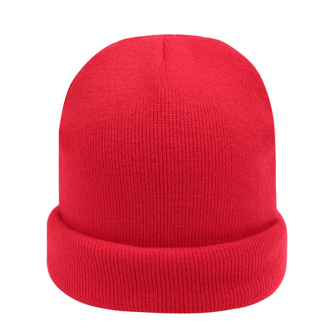 Scarfz dames muts beanie red Rainbow colors rood