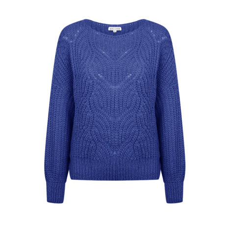 Women's jumper Novee|Royal blue|Fluffy knitted jumper