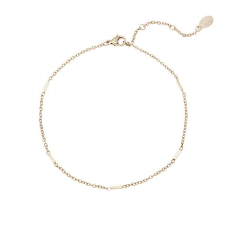  Anklet Classic Elegance|Gold colored
