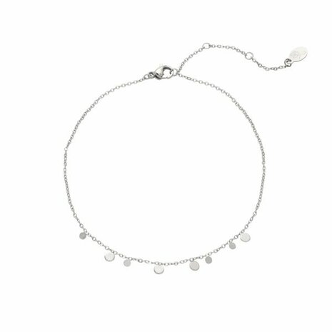  Anklet Confetti Party|Silver colored