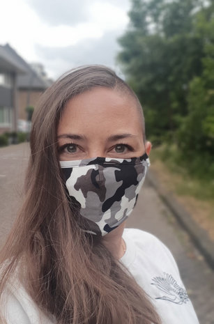 Scarfz legerprint camouflage mondkapje face mask