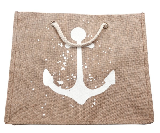 Beach Bag Sail Away|Strandtas|Jute|Bruin