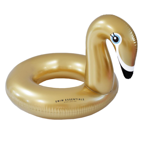 Zwemband Golden Swan|Opblaasfiguur|Waterspeelgoed|Goud|Zwaan